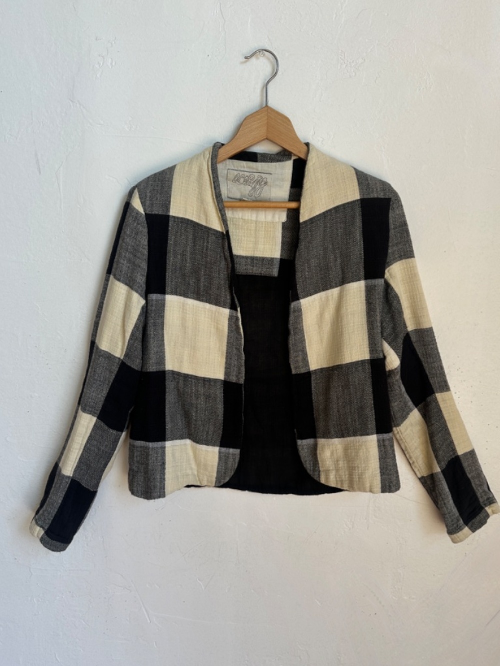 Ace & Jig 100% Cotton Jacket Rare 2013 Jacket in Domino Print